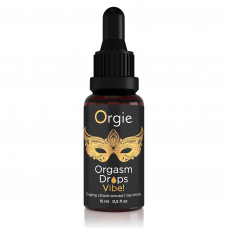 Возбуждающий съедобный гель для клитора Orgie Orgasm Drops Vibe! Возбуждающий съедобный гель для клитора Orgie Orgasm Drops Vibe!