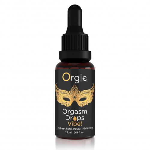 Возбуждающий съедобный гель для клитора Orgie Orgasm Drops Vibe!