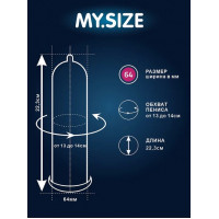Презервативы  ''MY.SIZE'' №3 размер 64 (ширина 64mm)