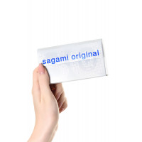 ПРЕЗЕРВАТИВЫ SAGAMI, ORIGINAL QUICK 0.02, ПОЛИУРЕТАН, 17 СМ, 5,5 СМ, 6 ШТ.