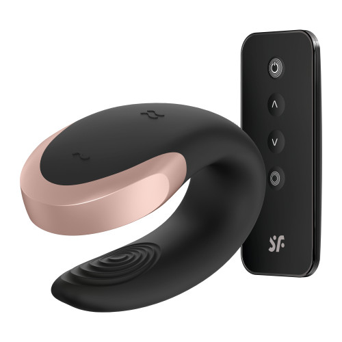 ВИБРОCТИМУЛЯТОР SATISFYER DOUBLE LOVE CONNECT APP BLACK