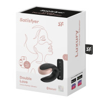 ВИБРОCТИМУЛЯТОР SATISFYER DOUBLE LOVE CONNECT APP BLACK