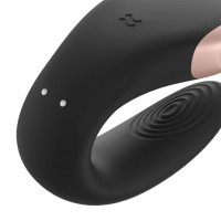 ВИБРОCТИМУЛЯТОР SATISFYER DOUBLE LOVE CONNECT APP BLACK