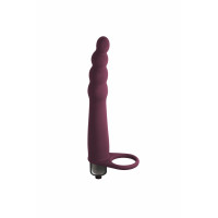 Вибронасадка для двойного проникновения Pure Passion Bramble Wine red 