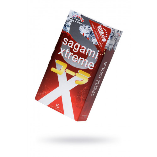 ПРЕЗЕРВАТИВЫ SAGAMI, XTREME, COLA, ЛАТЕКС, 19 СМ, 5,2 СМ, 10 ШТ