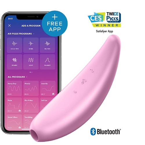 Выкуум-волновой бесконтактный стимулятор клитора Satisfyer Curvy 3+