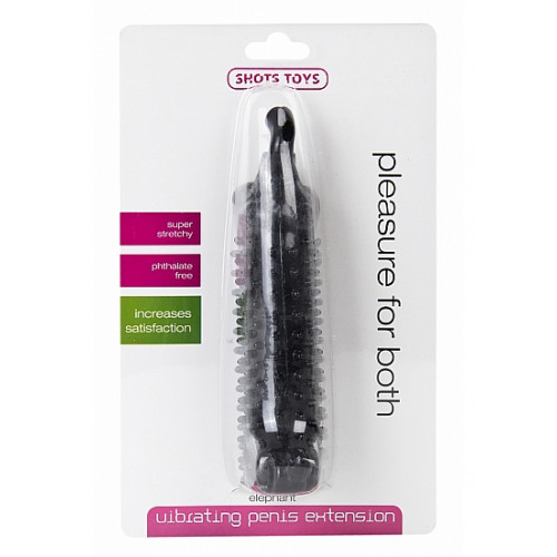 Насадка Elephant Vibr. Penis Extension Black SH-SHT121BLK