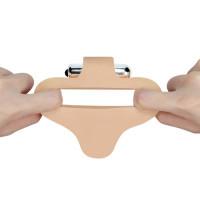 Страпон на пенис с вибрацией Doubl soft 6.5" телесный