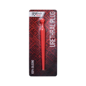 УРЕТРАЛЬНЫЙ ПЛАГ BLACK & RED BY TOYFA, СИЛИКОН, КРАСНЫЙ, 8 СМ