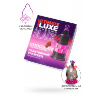 Презерватив Luxe Black Ultimate Реактивный трезубец (шоколад)