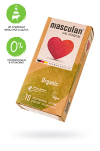 Презервативы masculan ORGANIC № 10 утонченные, 18,5 см, 5.3 см, 10 шт.