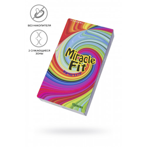 ПРЕЗЕРВАТИВЫ SAGAMI, MIRACLE FIT, ЛАТЕКС, 18,5 СМ, 5,2 СМ, 10 ШТ