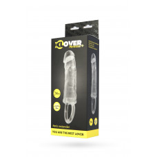 Насадка ToyFa XLover Increase+ прозрачная, увеличивающая размер, с кольцом, 14 см