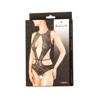 Эротическое боди Erolanta Lingerie Collection, из кружевного полотна черное (42-44)