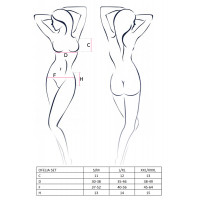 Комплект (открытый бюстгальтер, пояс с пажами для чулок и стринги) Passion Erotic Line Ofelia, белый