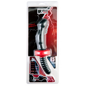 Анальный вибратор TOYFA Black&Red, силиконовый, черный, 16,5 см Анальный вибратор TOYFA Black&Red, силиконовый, черный, 16,5 см