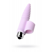 Вибронасадка на палец для анальной стимуляции JOS NOVA, силикон, пудровая, 9 см