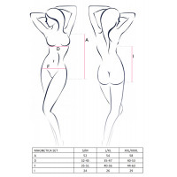 Костюм зайки (боди и ушки) Passion Erotic Line Magnetica, черный, S/M