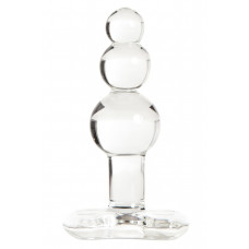 Анальная втулка Sexus Glass стеклянная, прозрачная, 10 см