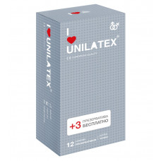 Презервативы Unilatex Dotted 12+3 шт в подарок 3020Un