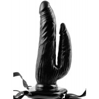 Страпон с вибрацией FF Dual Penetrator Black 333723PD