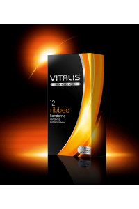 Презервативы VITALIS premium №12 Ribbed 4314VP