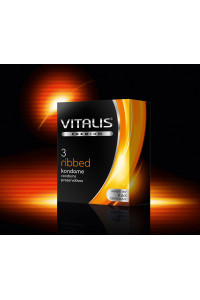 Презервативы VITALIS premium №3 Ribbed 4347VP