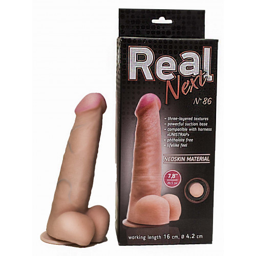 Фаллоимитатор  на присоске 7,8" REAL Next №86 568603ru
