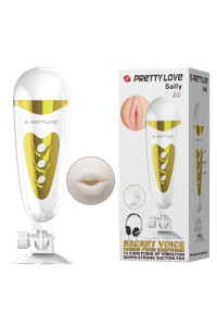 Мега-мастурбатор с вибрацией Mouth style  BM-00900T50-2