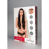 Пикантные трусики с доступом и цветочным кружевом Easy to love 04323XL/XXL