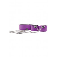 Ошейник с наручниками OUCH! Purple SH-OU187PUR
