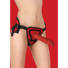 Страпон Deluxe Silicone Strap On 10 Inch Red OUCH! SH-OU209RED