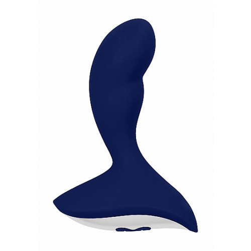 Анальный вибростимулятор GERON 10 Speed Navy Blue SH-SIM065BLU