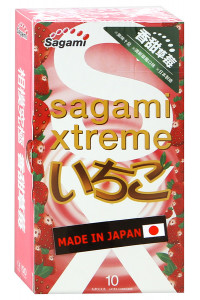 Презервативы Sagami Xtreme Strawberry 10"S
